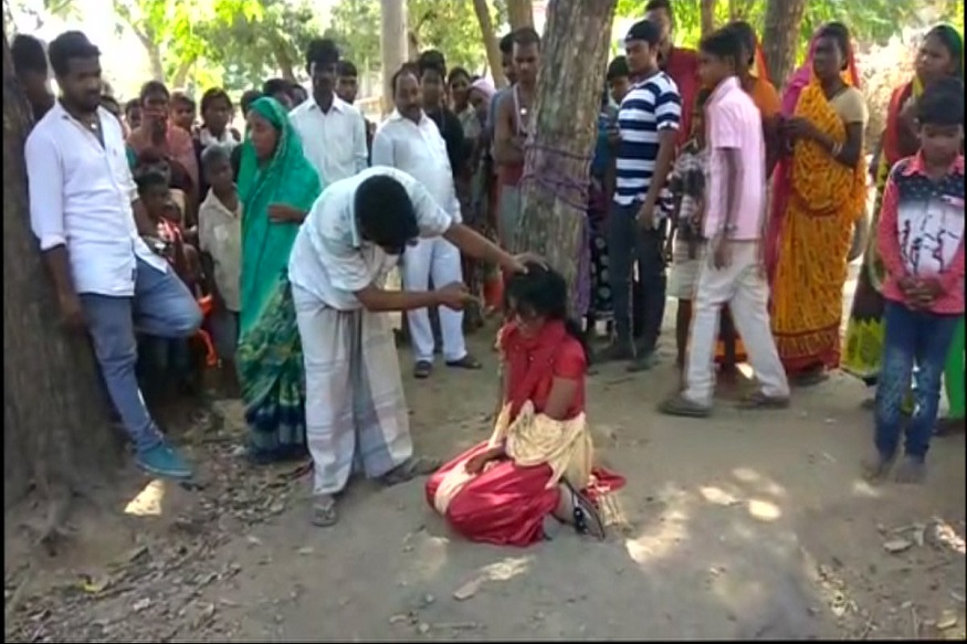 Bihar Woman Tied To Tree Thrashed On Panchayat S Orders For Eloping Father Says ‘punishment